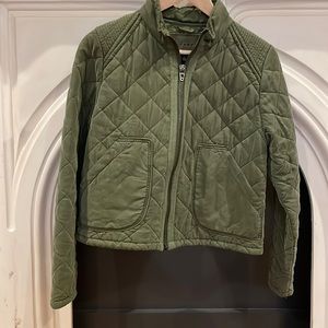 Anthropologie quilted bomber jacket